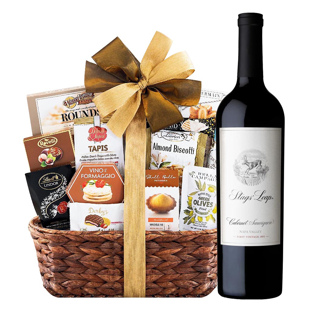 Stags' Leap Cabernet Sauvignon Wine And Bon Appetit Gourmet Gift Basket